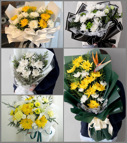 江苏扬州宝应县泾河镇白事花束代送